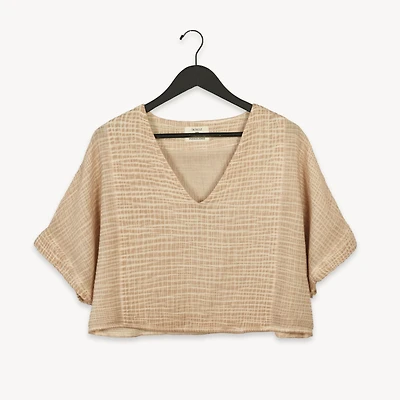 Crinkle Crop Top