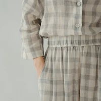 Plaid Palazzo Pants