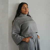 City Collection High Neck Blouse