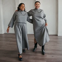 City Collection High Neck Dress