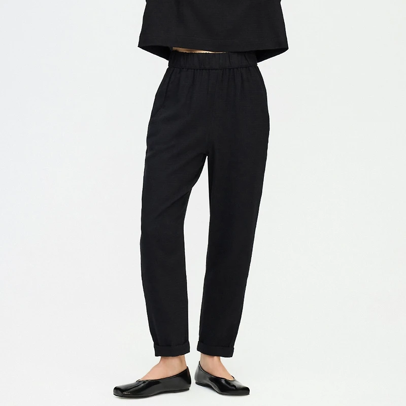 Flat Black Slouchy Pants