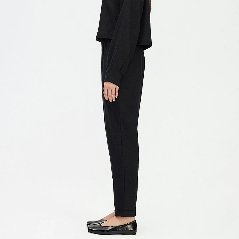 Flat Black Slouchy Pants