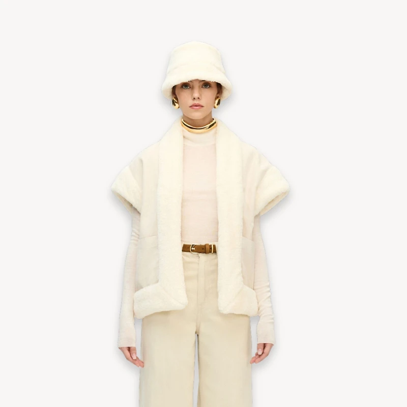 Herringbone Sherpa Vest