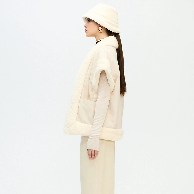 Herringbone Sherpa Vest