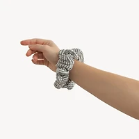 Striped Crinkle Scrunchie
