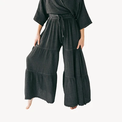 Crinkle Skirt Pants