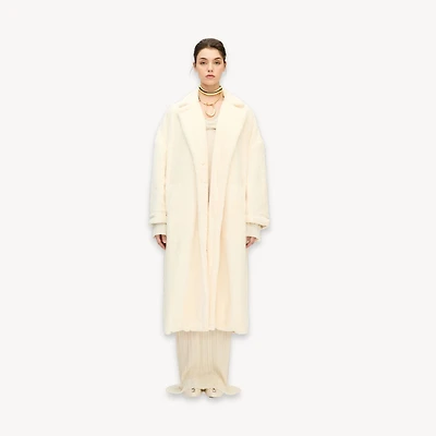 Recycled Sherpa Long Jacket