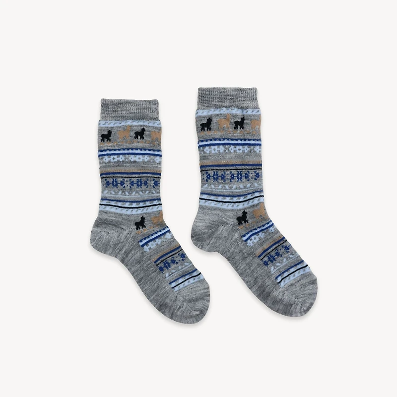 Print Alpaca Kids Socks