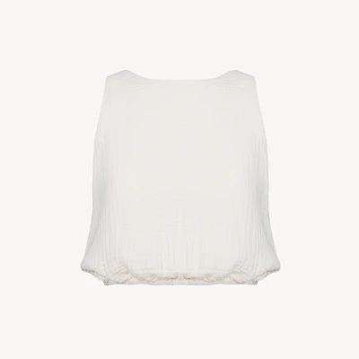 Crinkle Keyhole Tank Top