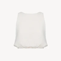 Crinkle Keyhole Tank Top