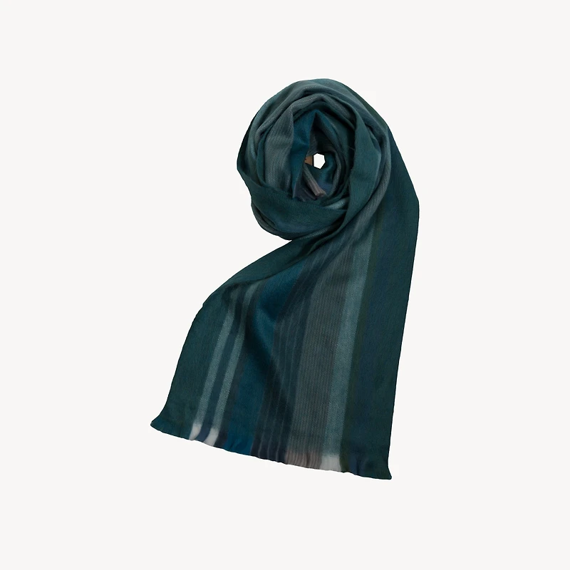 Striped Alpaca Seamless Scarf