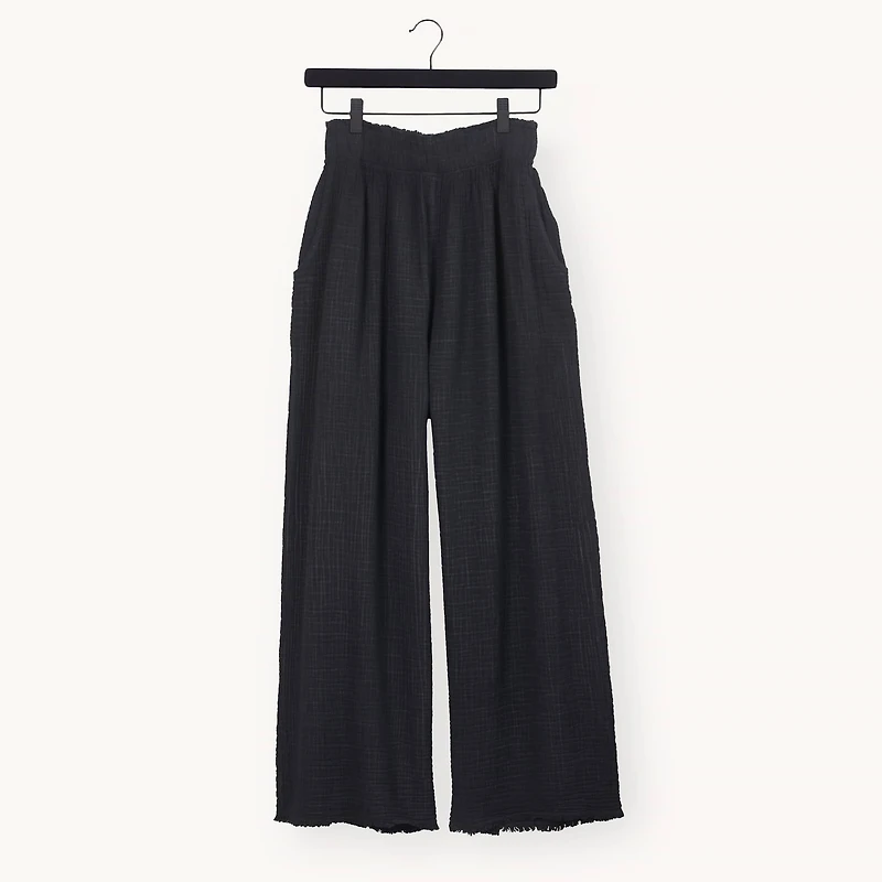 Crinkle Palazzo Pants