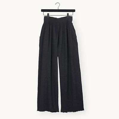 Crinkle Palazzo Pants
