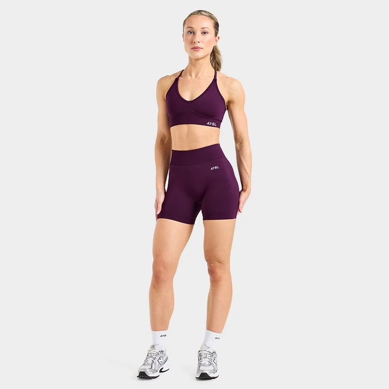 AYBL Women's Adapt Seamless Shorts / Midnight Plum