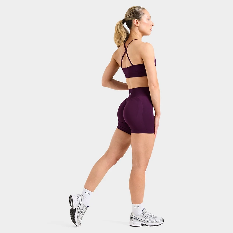 AYBL Women's Adapt Seamless Shorts / Midnight Plum