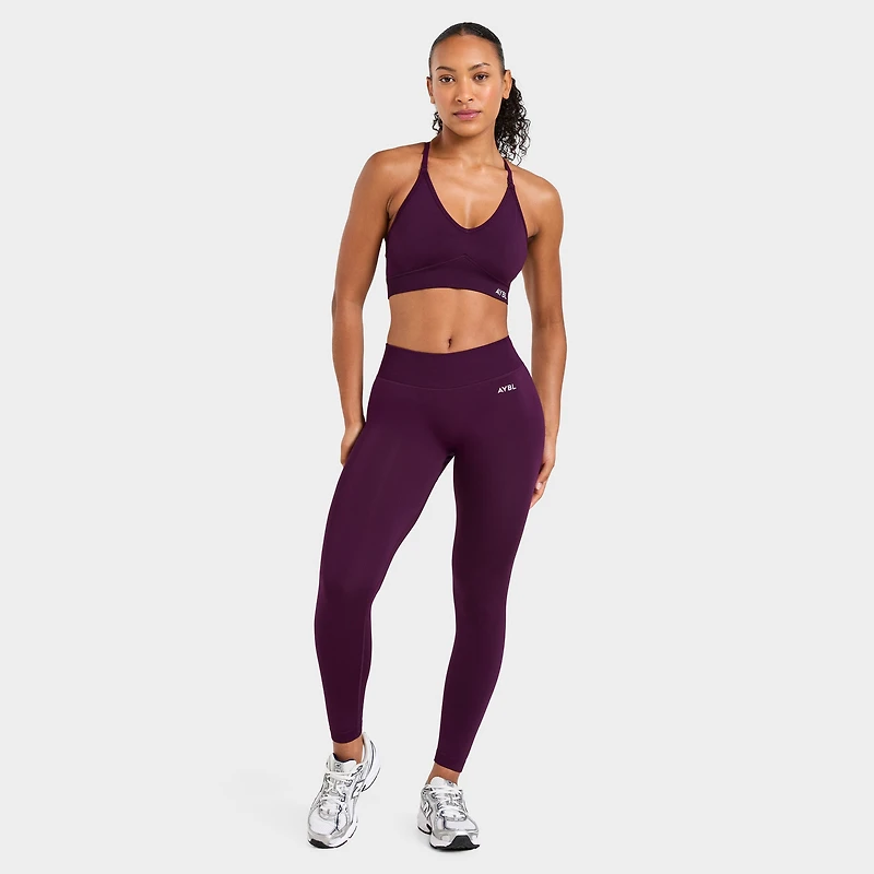 AYBL Women's Adapt Seamless Sports Bra / Midnight Plum