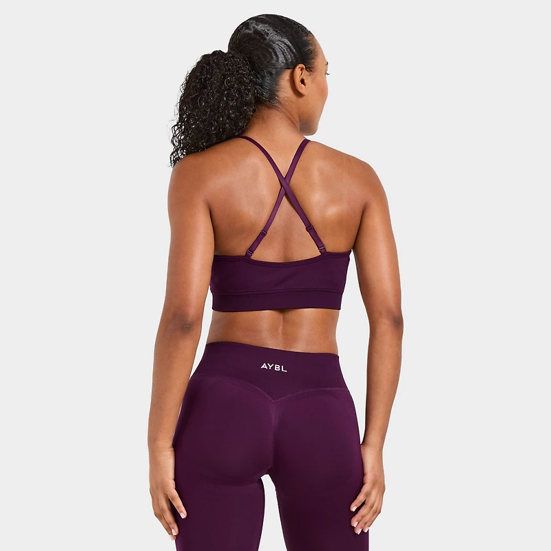 AYBL Women's Adapt Seamless Sports Bra / Midnight Plum
