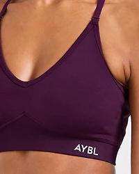 AYBL Adapt Soutien-gorge de sport sans couture / Prune minuit