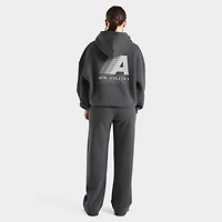 AYBL Women's Retro Athletics Oversized Hoodie / Charcoal