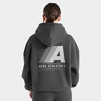AYBL Women's Retro Athletics Oversized Hoodie / Charcoal
