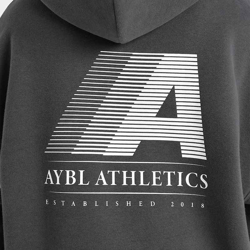 AYBL chandail à capuchon ample de sport rétro pour femme / Anthracite