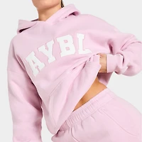 AYBL Femme Chandail à Capuchon Surdimensionné Varsity 2.0 / Rose Glacé