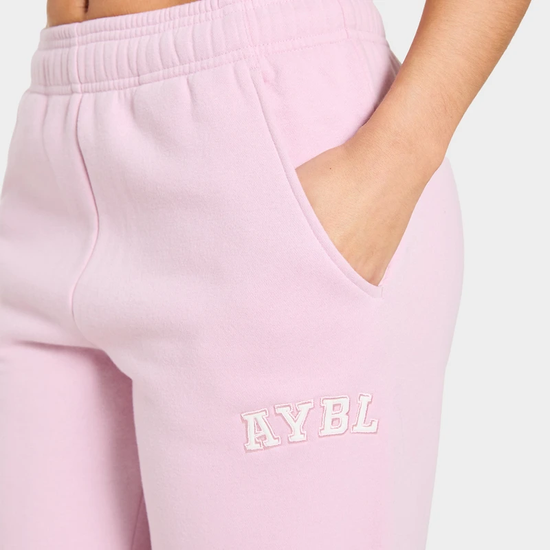 AYBL Women's Varsity 2.0 Oversized Straight Leg Jogger / Ice Pink