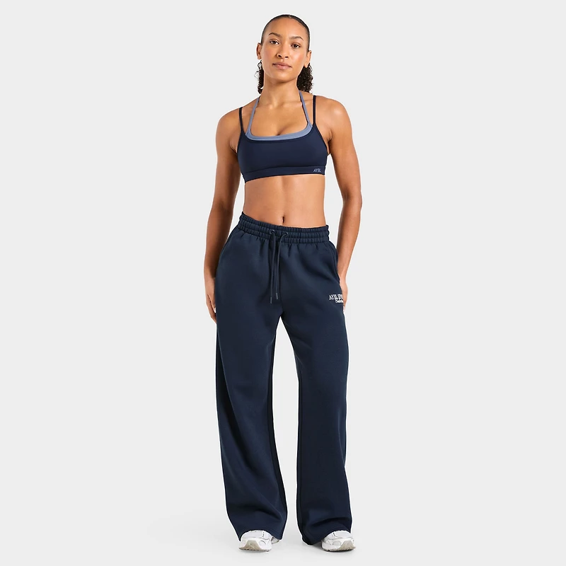 AYBL Sports Collective Pantalon de jogging ample à coupe droite / Bleu Marine Authentique