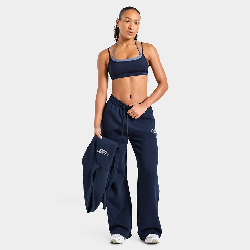 AYBL Sports Collective Pantalon de jogging ample à coupe droite / Bleu Marine Authentique
