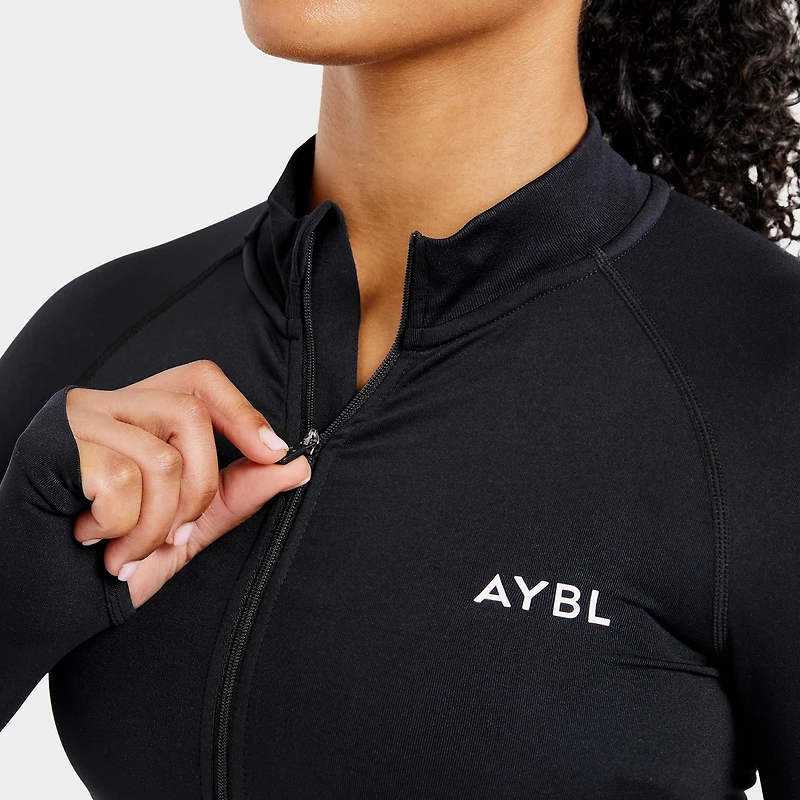 AYBL Women's Empower Seamless Full Zip Jacket / Black