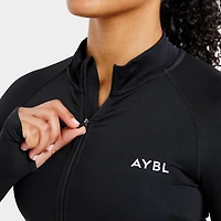 AYBL Women's Empower Seamless Full Zip Jacket / Black