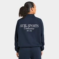 ABYL Sports Collective Chandail ample col demi-zip / Bleu marine authentique