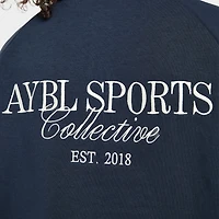 ABYL Sports Collective Chandail ample col demi-zip / Bleu marine authentique