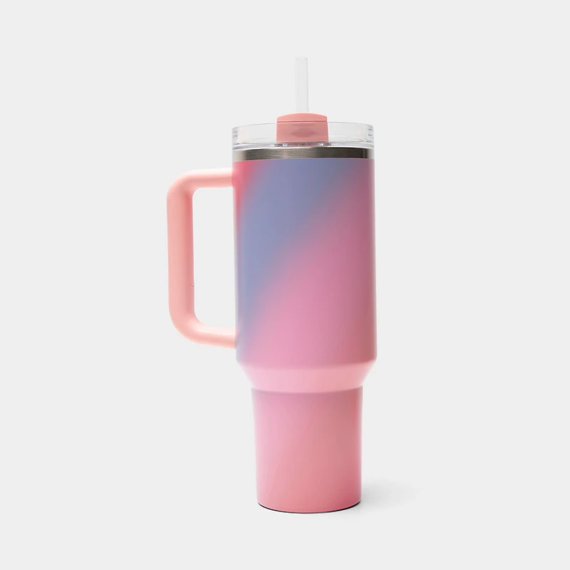 Stanley The Quencher ProTour avec paille rabattable 40 oz / Spirale coucher de soleil