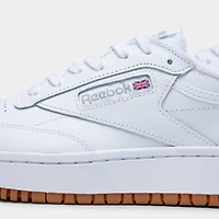 Reebok Womens' Club C Double White / Gum