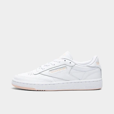 Reebok Women's Club C 85 White / Bleached Peach