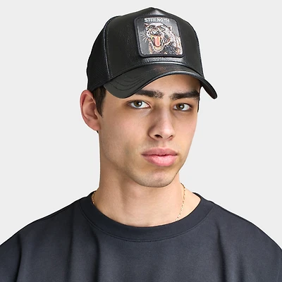 Goorin Bros Faux Leather Panther Snapback / Black