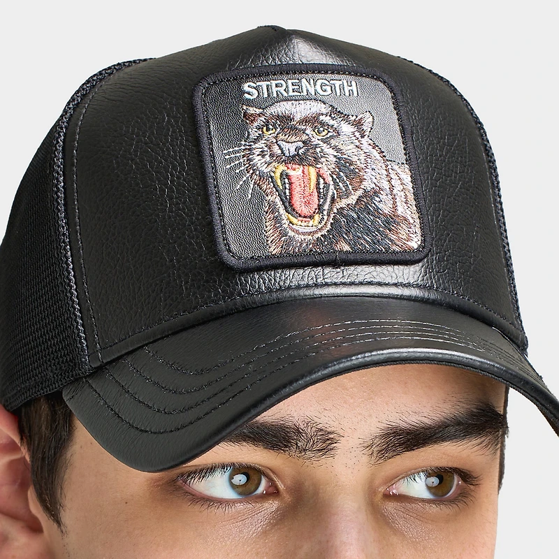 Goorin Bros Faux Leather Panther Snapback / Black