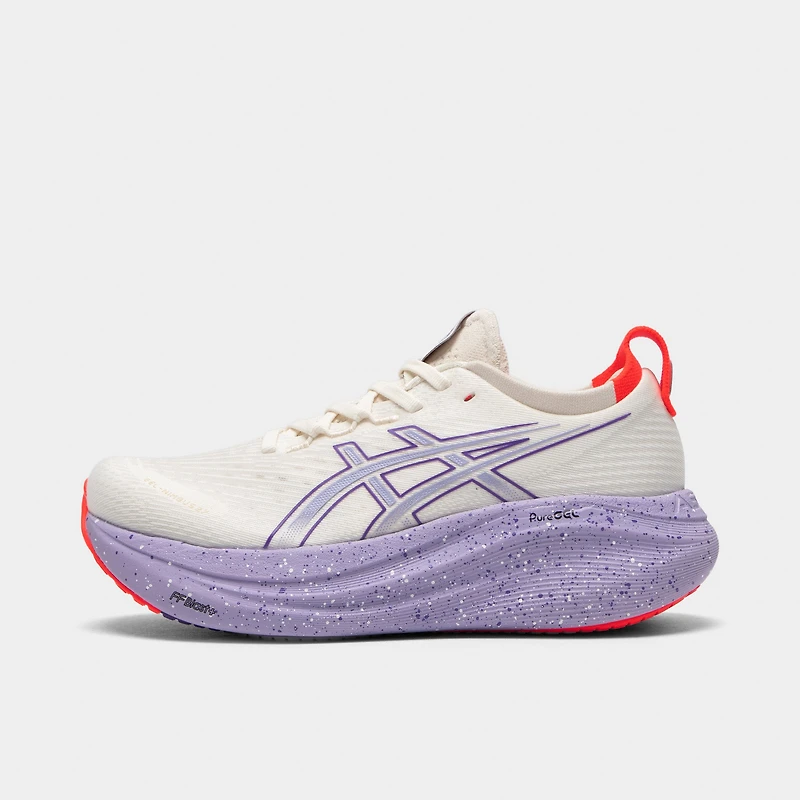 ASICS Women's Gel-Nimbus 27 Cream / Edo Purple