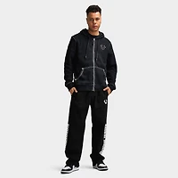 True Religion Big T Full-Zip Hoodie / Jet Black