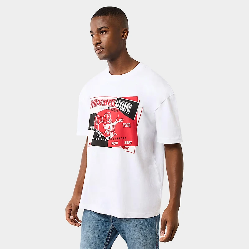 True Religion Torn SRS Tee / Optic White