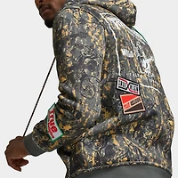 True Religion Patch Buddha Camo Big T Full Zip Hoodie /