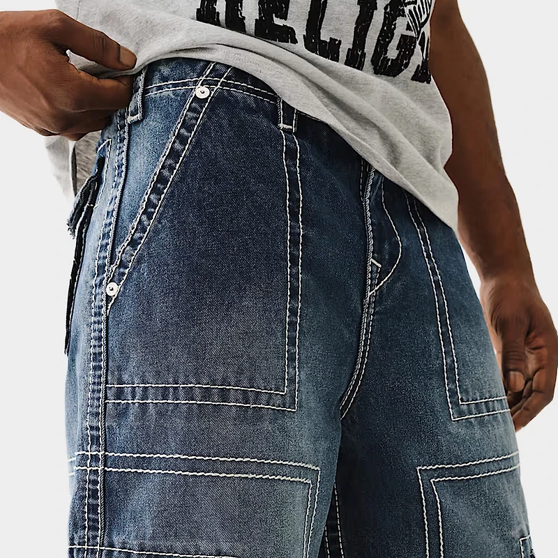 True Religion Big T Cargo Pants / Dark Rebel Race Wash