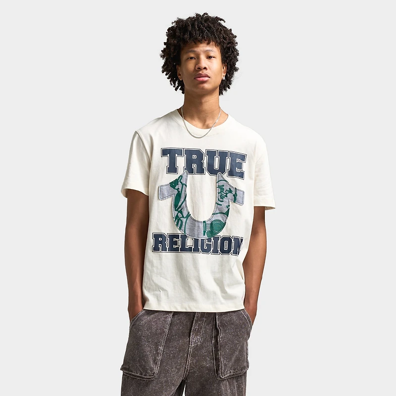 True Religion Applique Terry Tee / Winter White