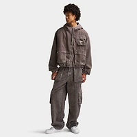 True Religion Big T Cinched Work Jacket / Brown Acid Wash