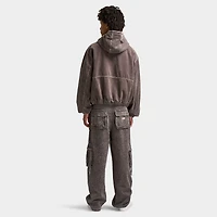 True Religion Big T Cinched Work Jacket / Brown Acid Wash