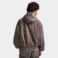 True Religion Big T Cinched Work Jacket / Brown Acid Wash