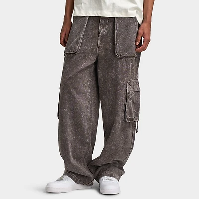 True Religion Big T Fashion Cargo Pant / Brown Acid Wash