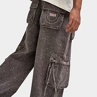True Religion Big T Fashion Cargo Pant / Brown Acid Wash