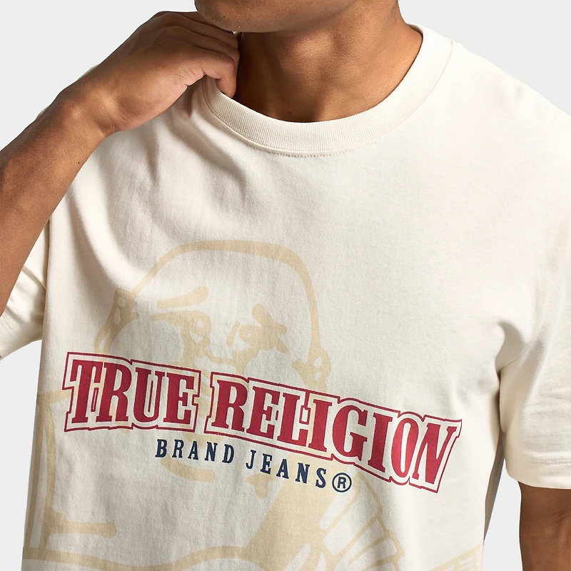 True Religion SS QT Logo Tee / Winter White